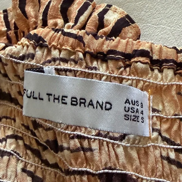 Faithfull The Brand St. Tropez Saint Midi Wilde Animal Print Dress Sz S - Picture 10 of 16